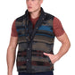P6W1603180 Pure Western Men's Trevor Reversible Vest Charcoal