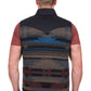 P6W1603180 Pure Western Men's Trevor Reversible Vest Charcoal