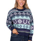 P6W2570227 Pure Western Margo Pullover Navy