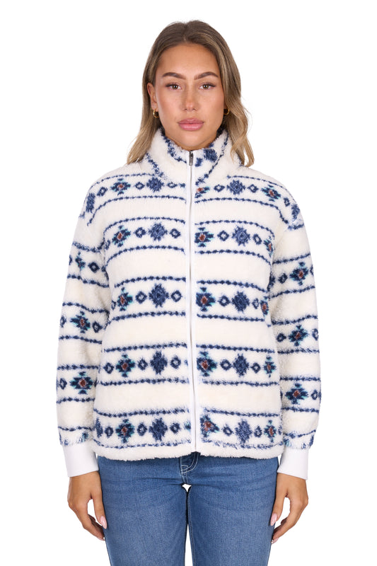 P6W2593219 Pure Western Women's Sharna Fleece Ivory