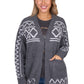 P6W2596230 Pure Western Cora Cardigan Charcoal Marle