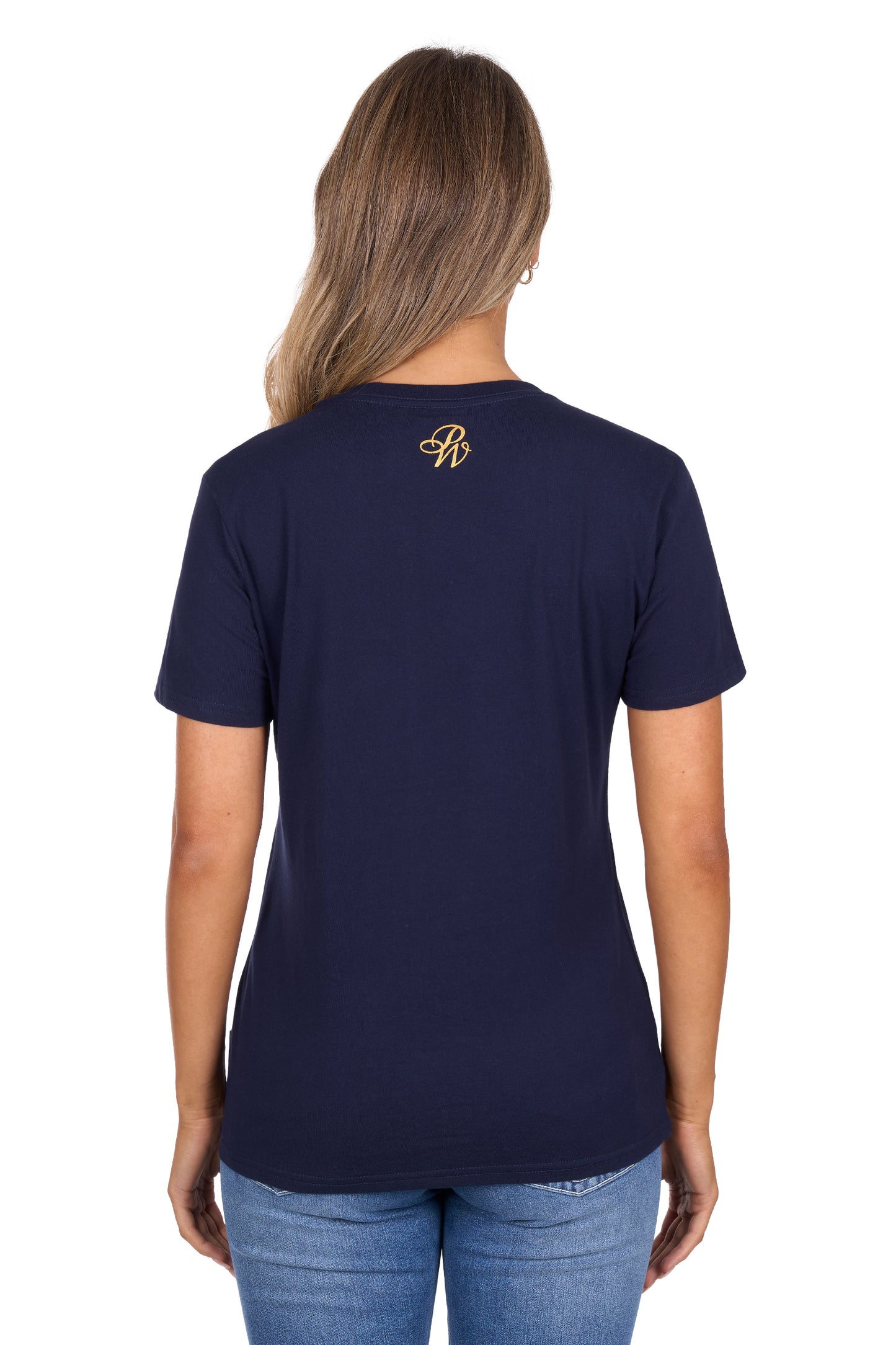 P6W2598205 Pure Western Women's Marissa SS Tee Navy