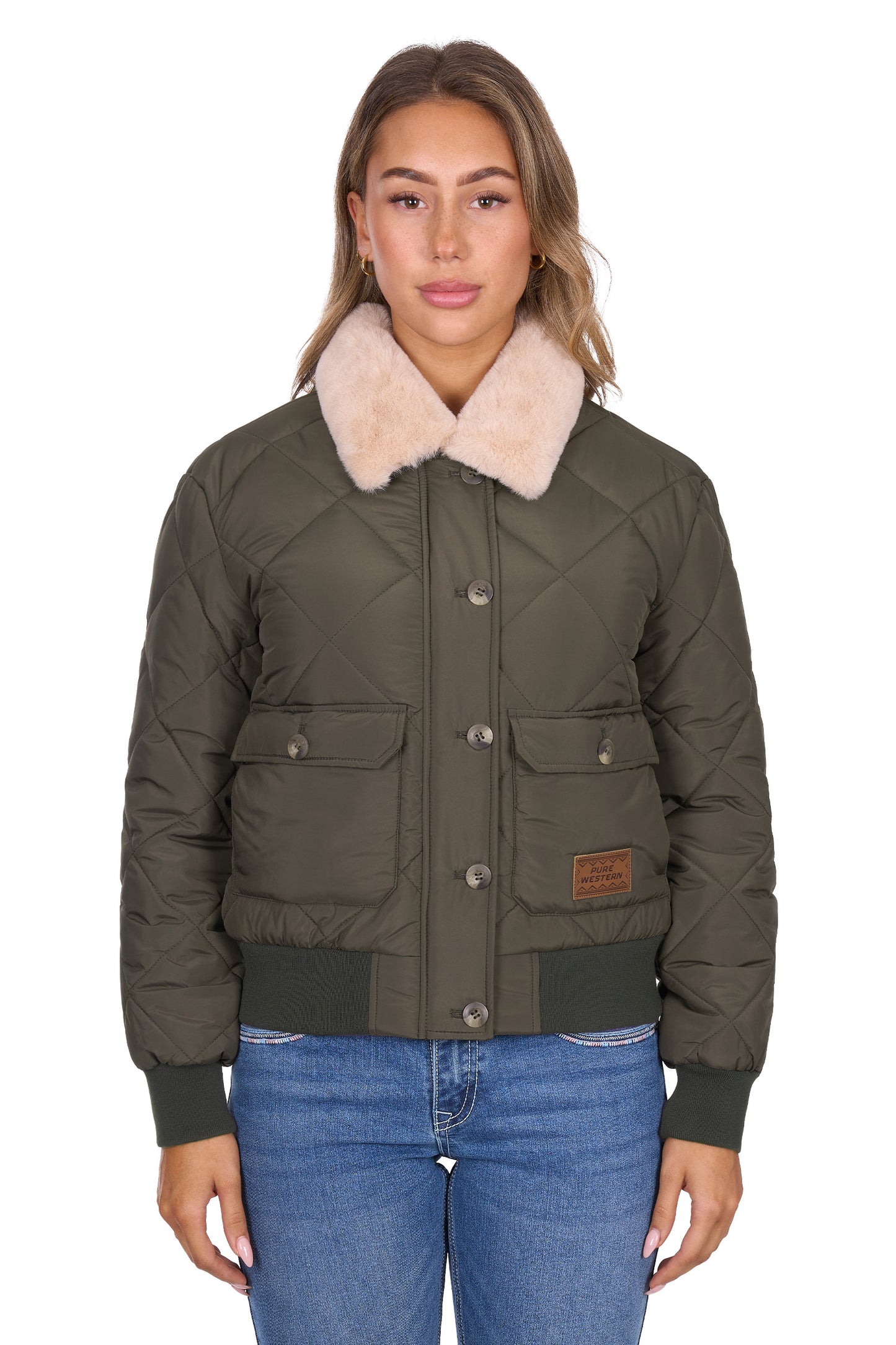 P6W2700221 Pure Western Women's Emelia Jacket Green