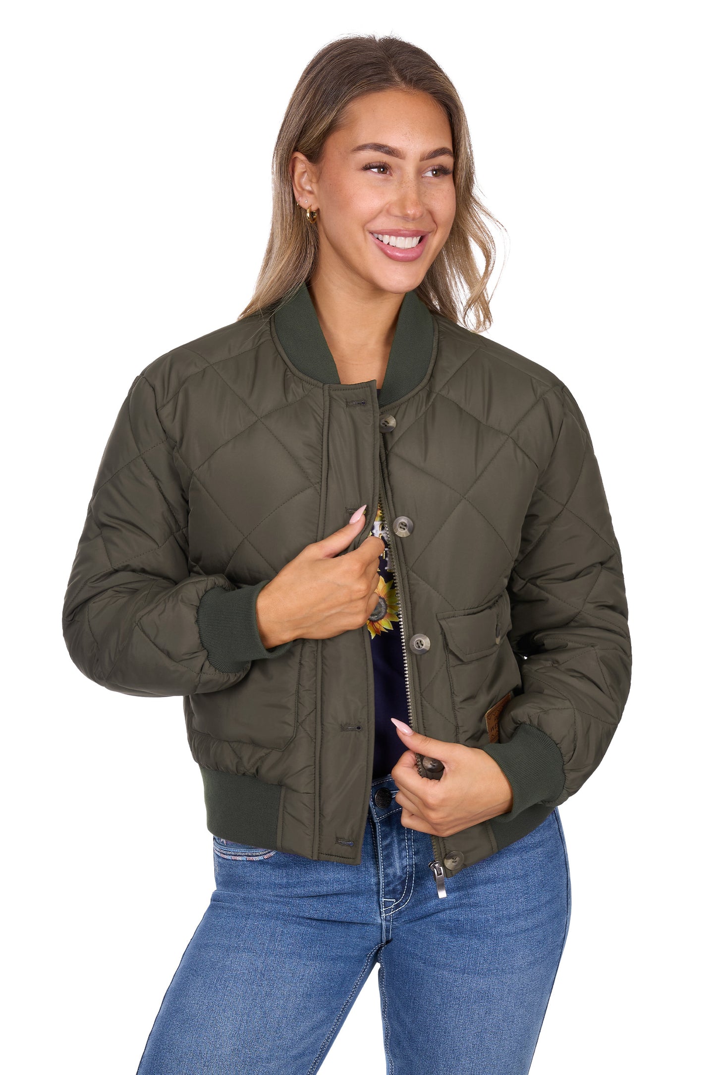 P6W2700221 Pure Western Women's Emelia Jacket Green