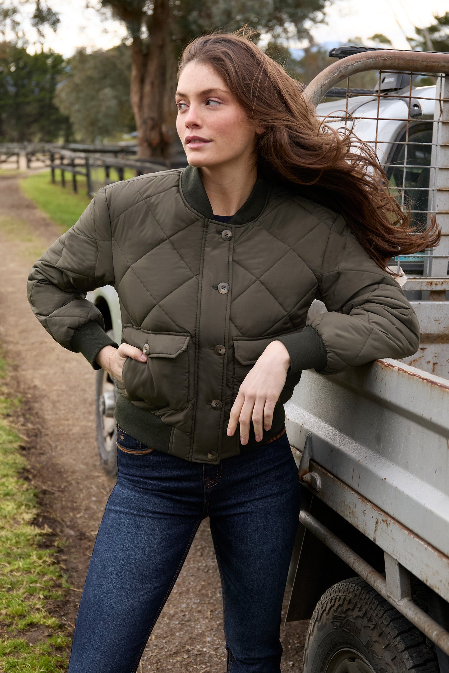 P6W2700221 Pure Western Women's Emelia Jacket Green