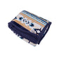 P6W2975RUG Pure Western Aztec  Snuggle Rug Natural/Blue