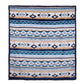 P6W2975RUG Pure Western Aztec  Snuggle Rug Natural/Blue