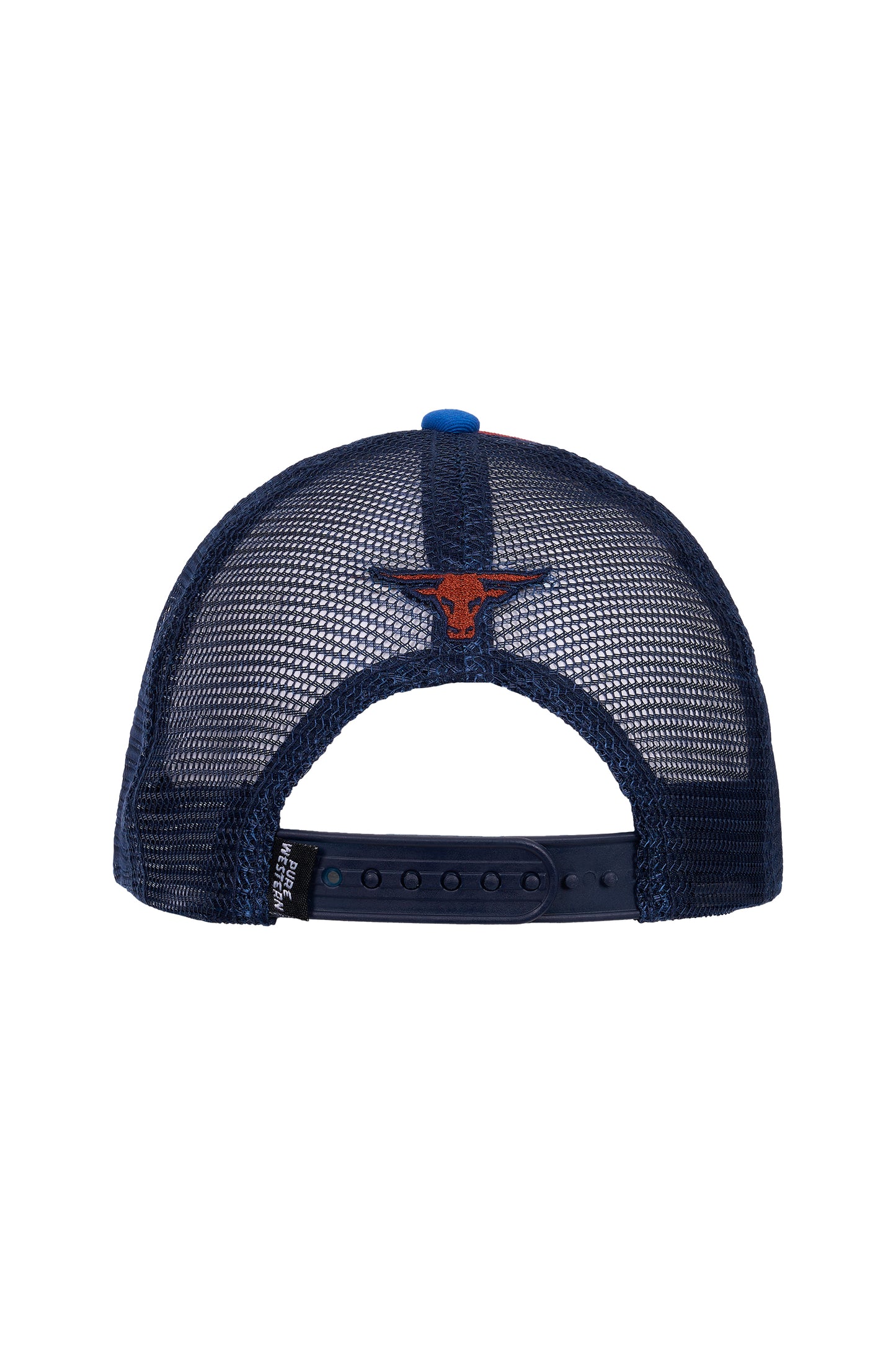 P6W1902CAP Pure Western Kid's HP Trucker Cap Denim/Rust