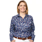 WWLS2218 Just Country Women's Abbey Navy Floral LS Shirt