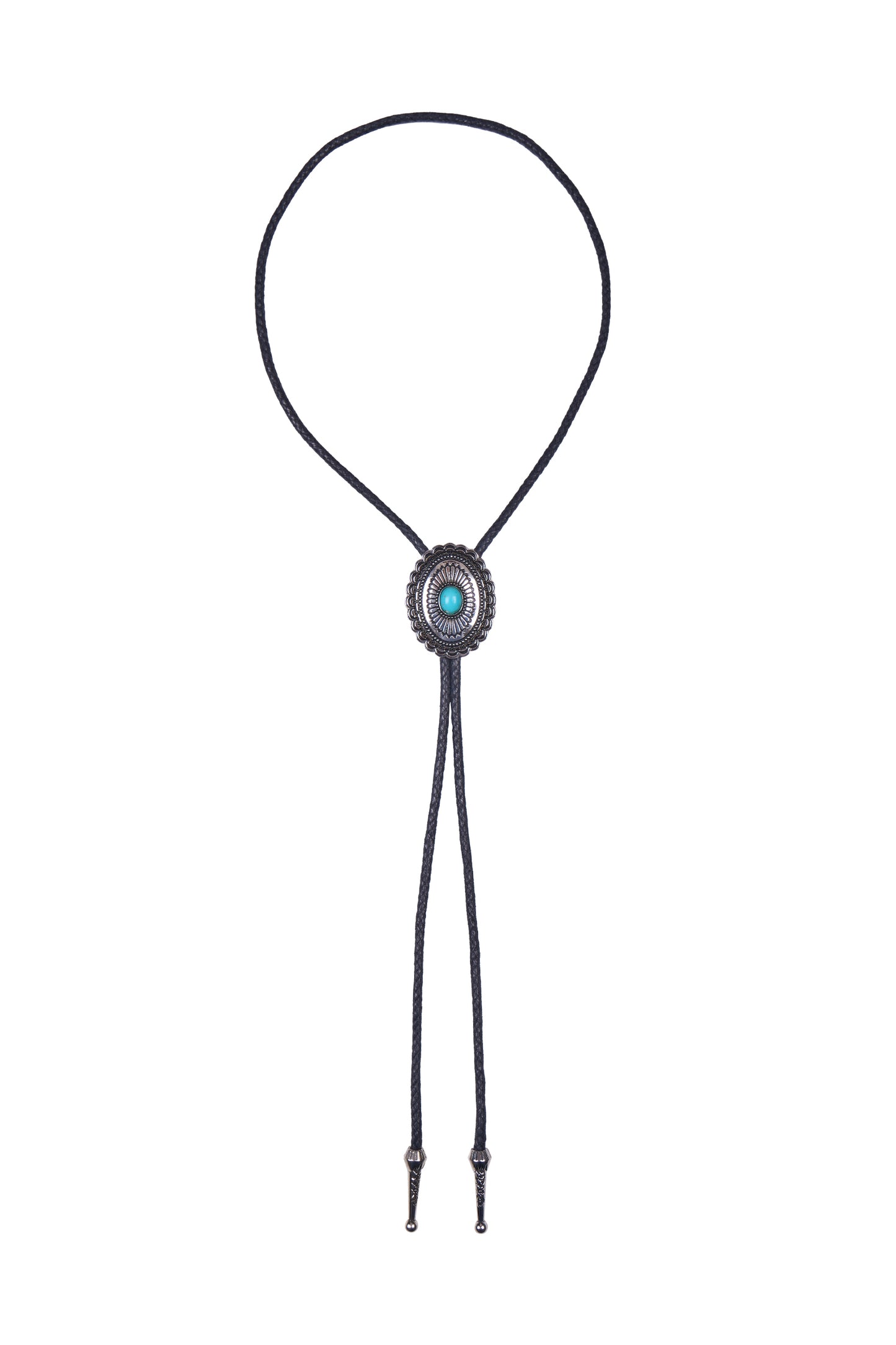 PCP1975BOL Pure Western Turquoise Stone Bolo Tie