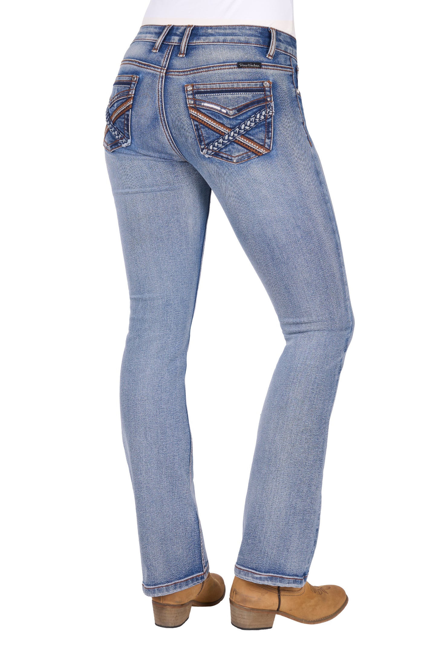 PCP2208238 Pure Western Women's Emily Boot Cut Jean 32 Leg