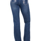 PCP2208242 Pure Western Women's Elora Boot Cut Jean 34 Leg