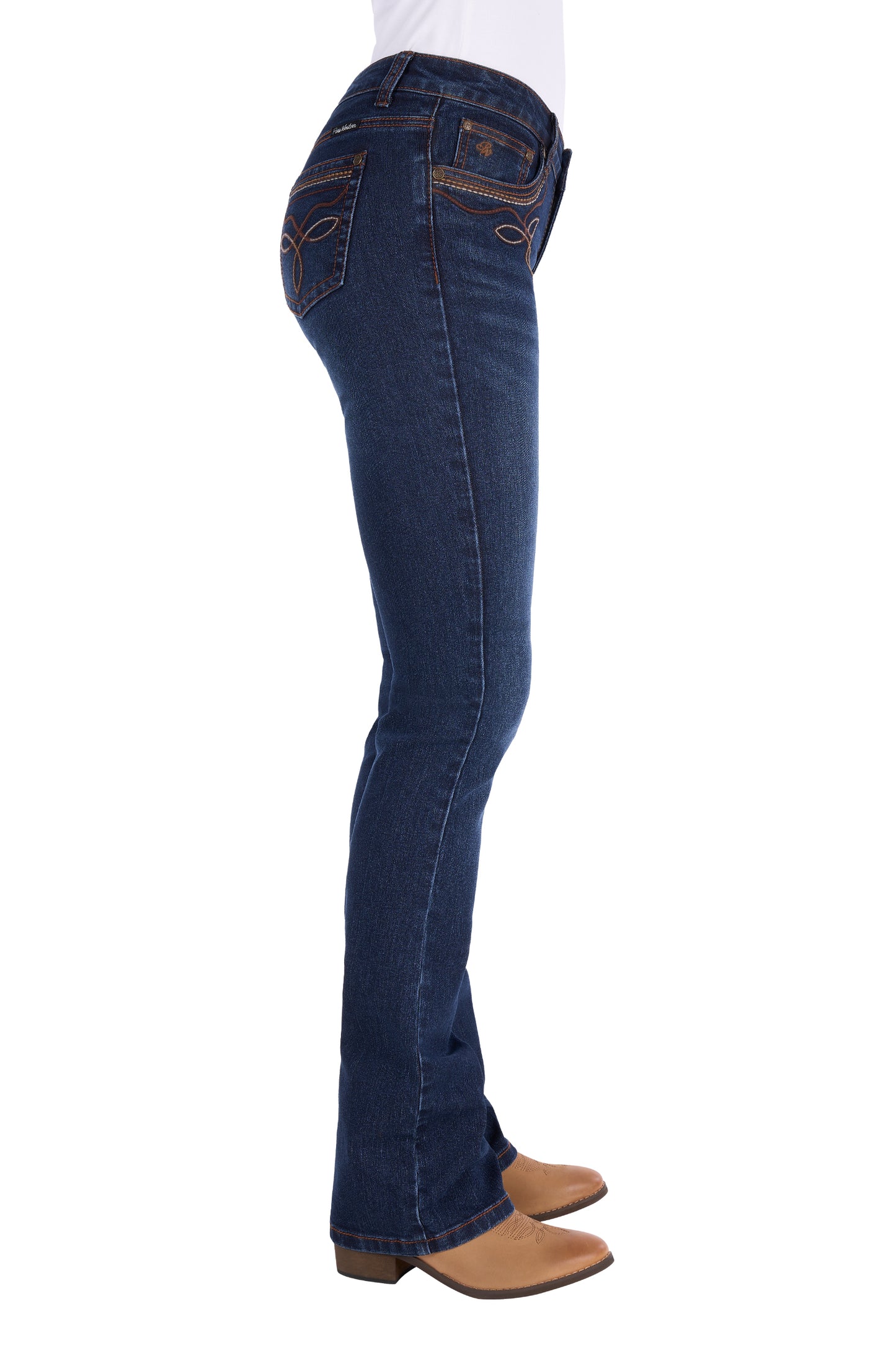 PCP2208335 Pure Western Women's Eden Boot Cut Jean 34 Leg