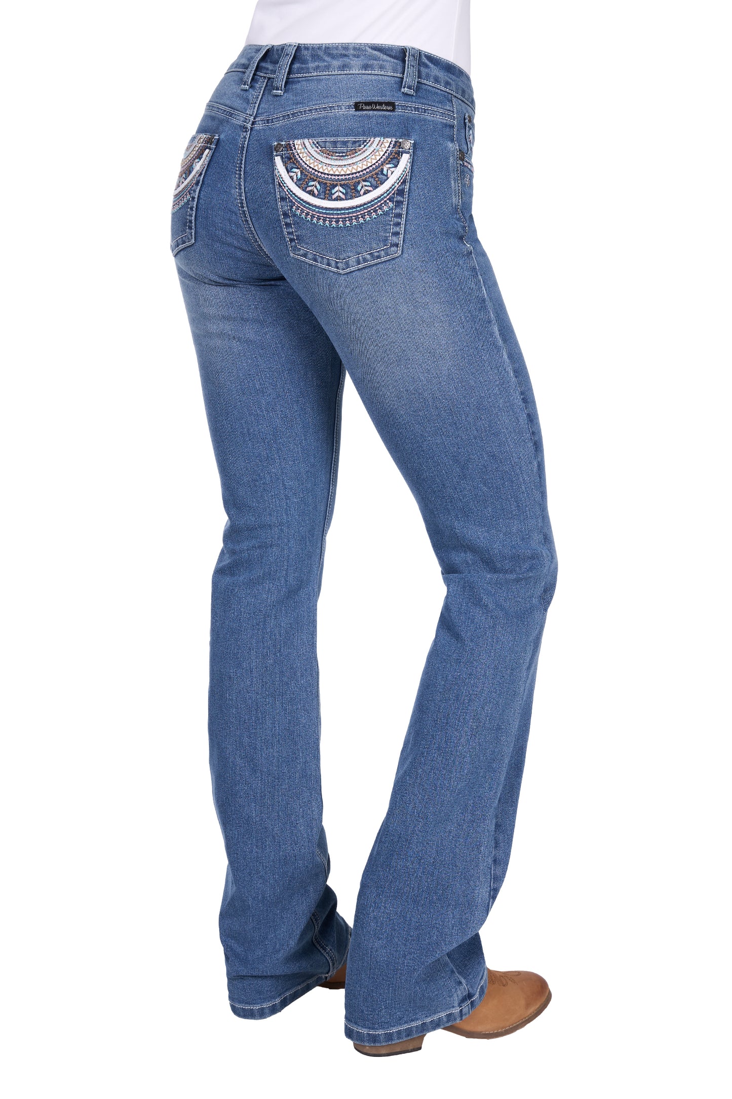 PCP2210231 Pure Western Women's Pat Rider Jean 36 Leg