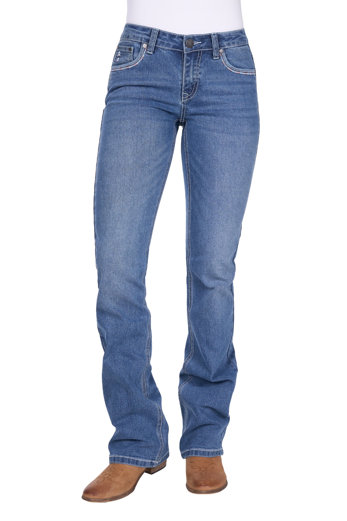 PCP2210231 Pure Western Women's Pat Rider Jean 36 Leg
