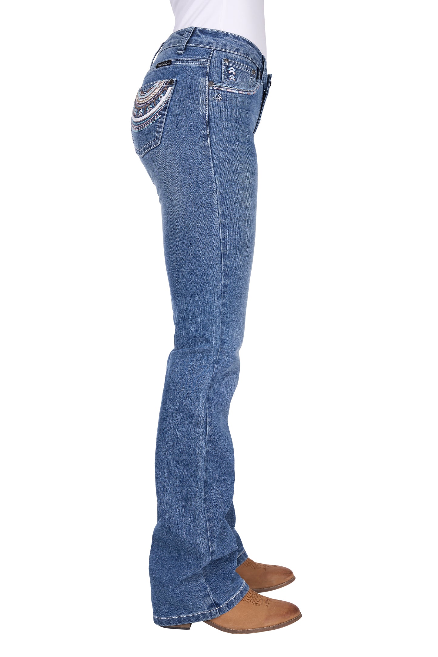 PCP2210231 Pure Western Women's Pat Rider Jean 36 Leg