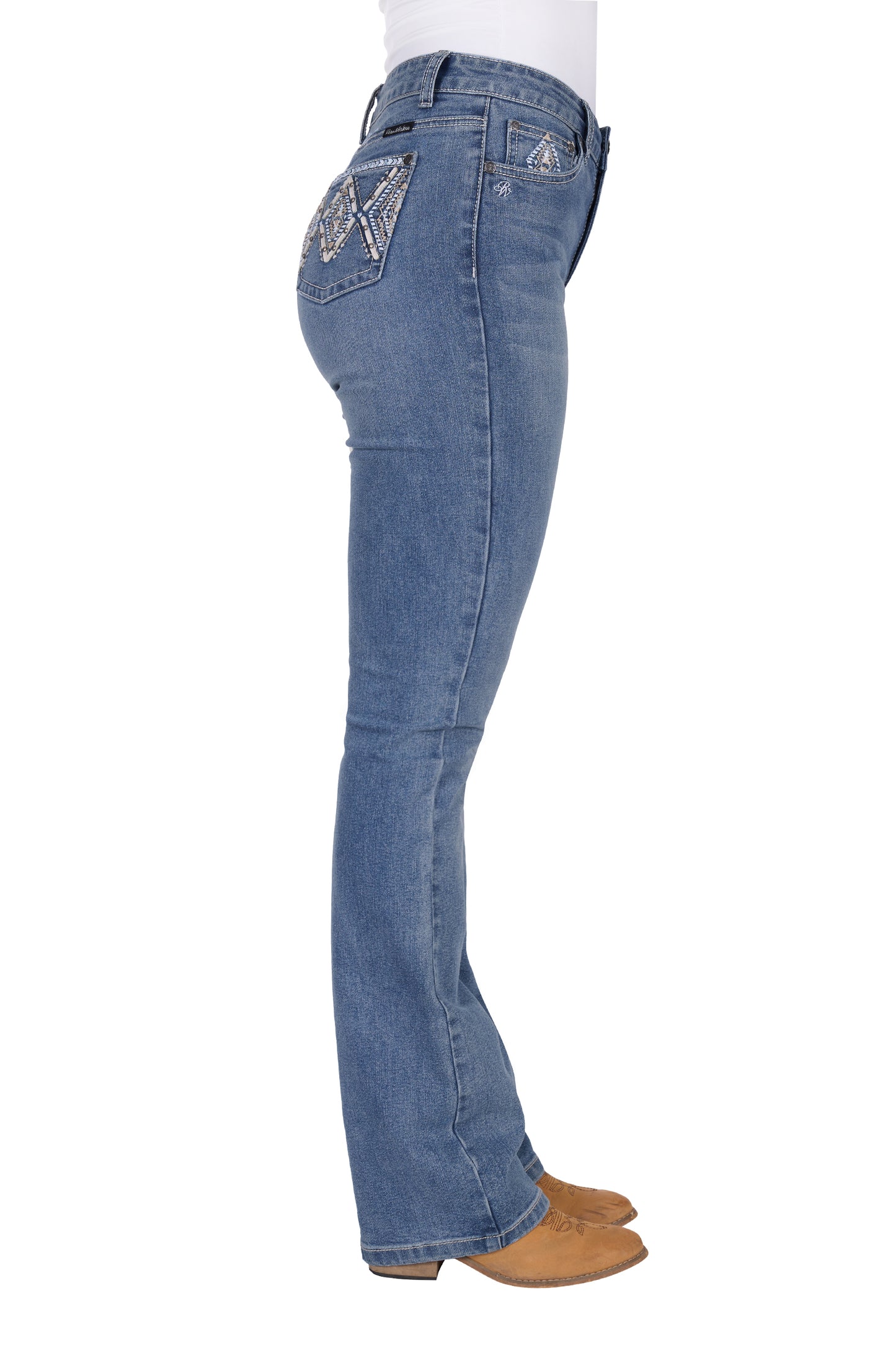 PCP2213129 Pure Western Women's Pam Hi Rise Boot Cut Jean 32L