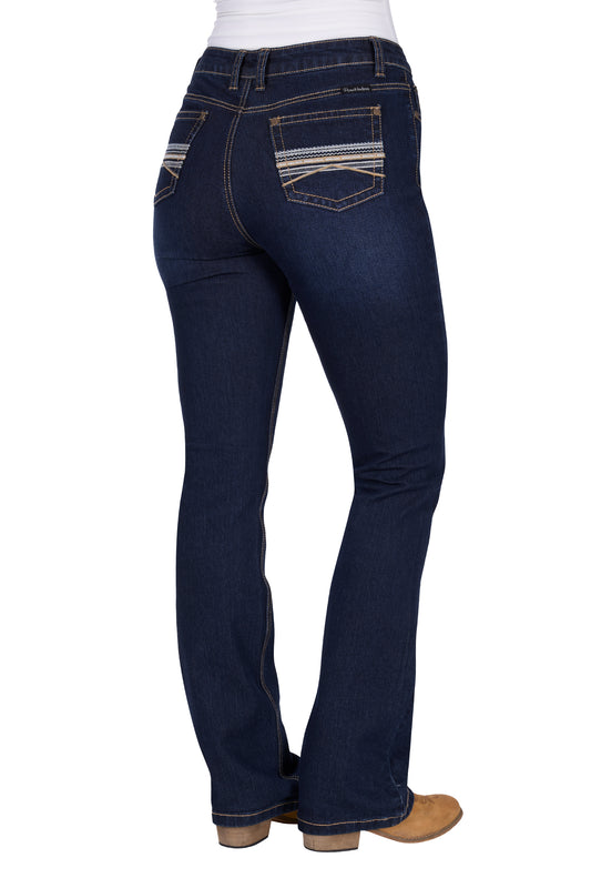 PCP2213133 Pure Western Women's Ida Hi Rise Boot Cut Jean 34L