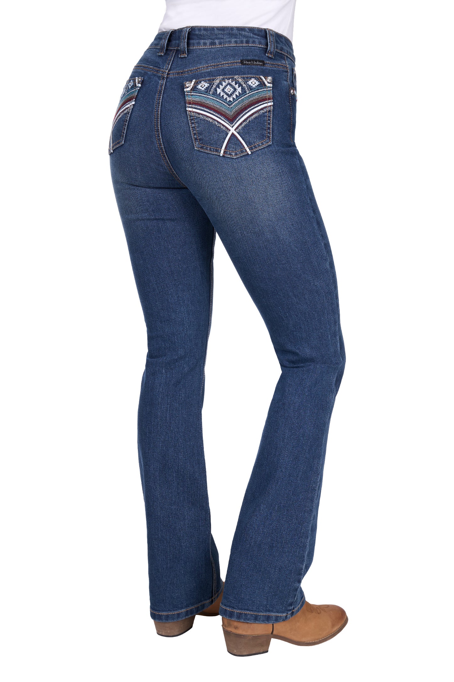 PCP2213233 Pure Western Women's Mary High Rise Jean 32 Leg