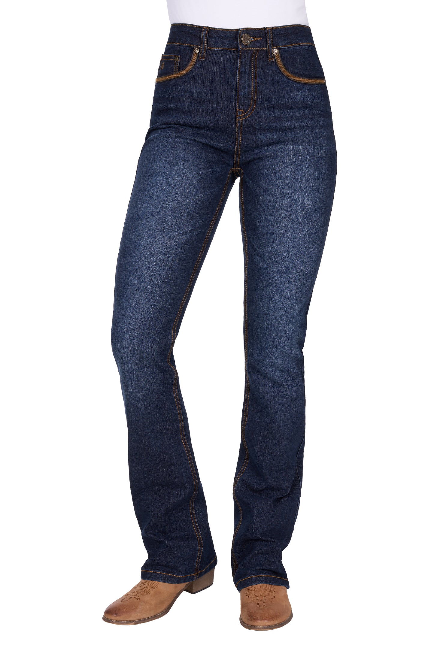 PCP2213234 Pure Western Women's Nova High Rise Jean 34 Leg