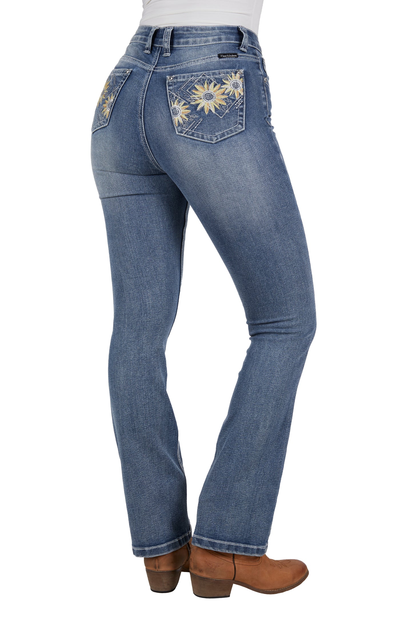 PCP2213935 Pure Western Amy Hi Rise Boot Cut Jean 32 Leg