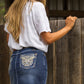 PCP2407340 Pure Western Women's Lotti Skirt Midnight