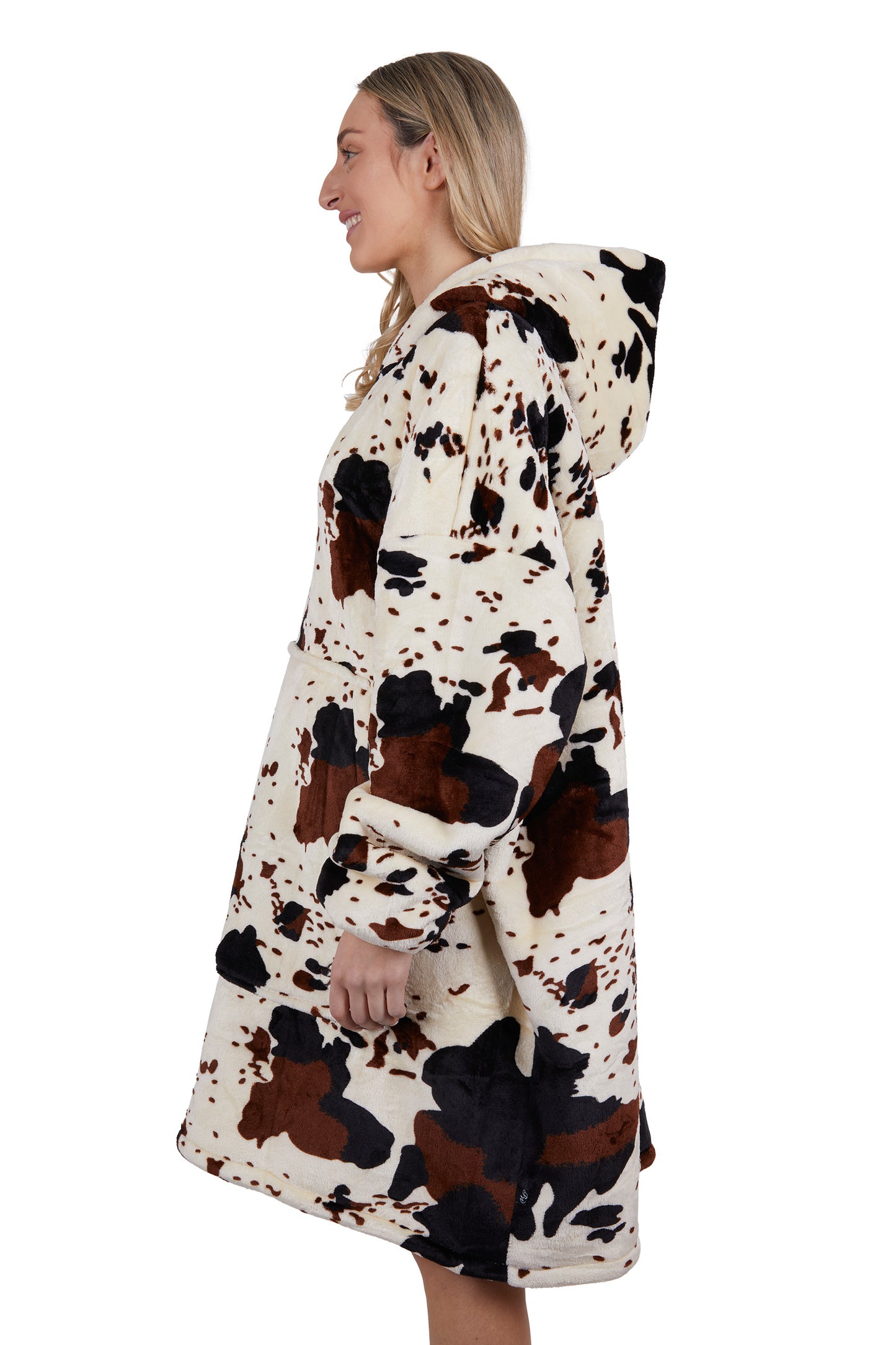 PCP2933SNU Pure Western Cow Print Snuggle Hoodie