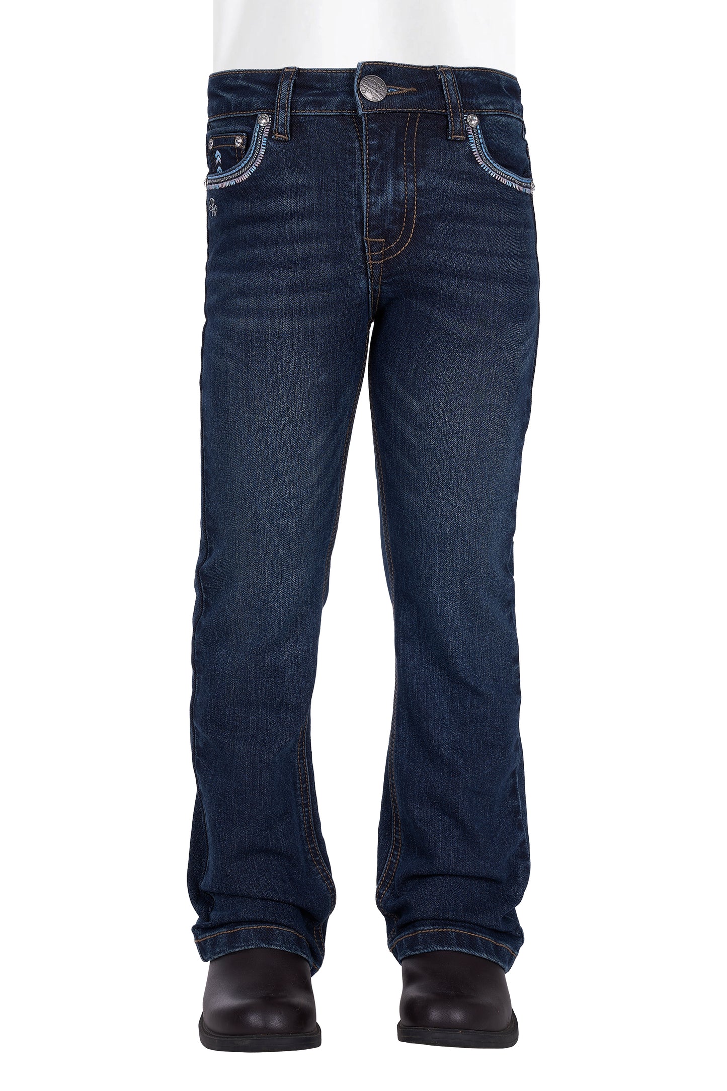 PCP5208243 Pure Western Girl's Pat Boot Cut Jeans