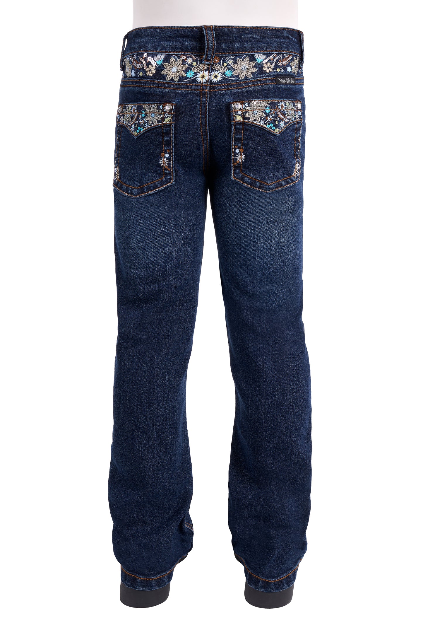 PCP5208341 Pure Western Girl's Blossom Boot Cut Jean Evening Sky