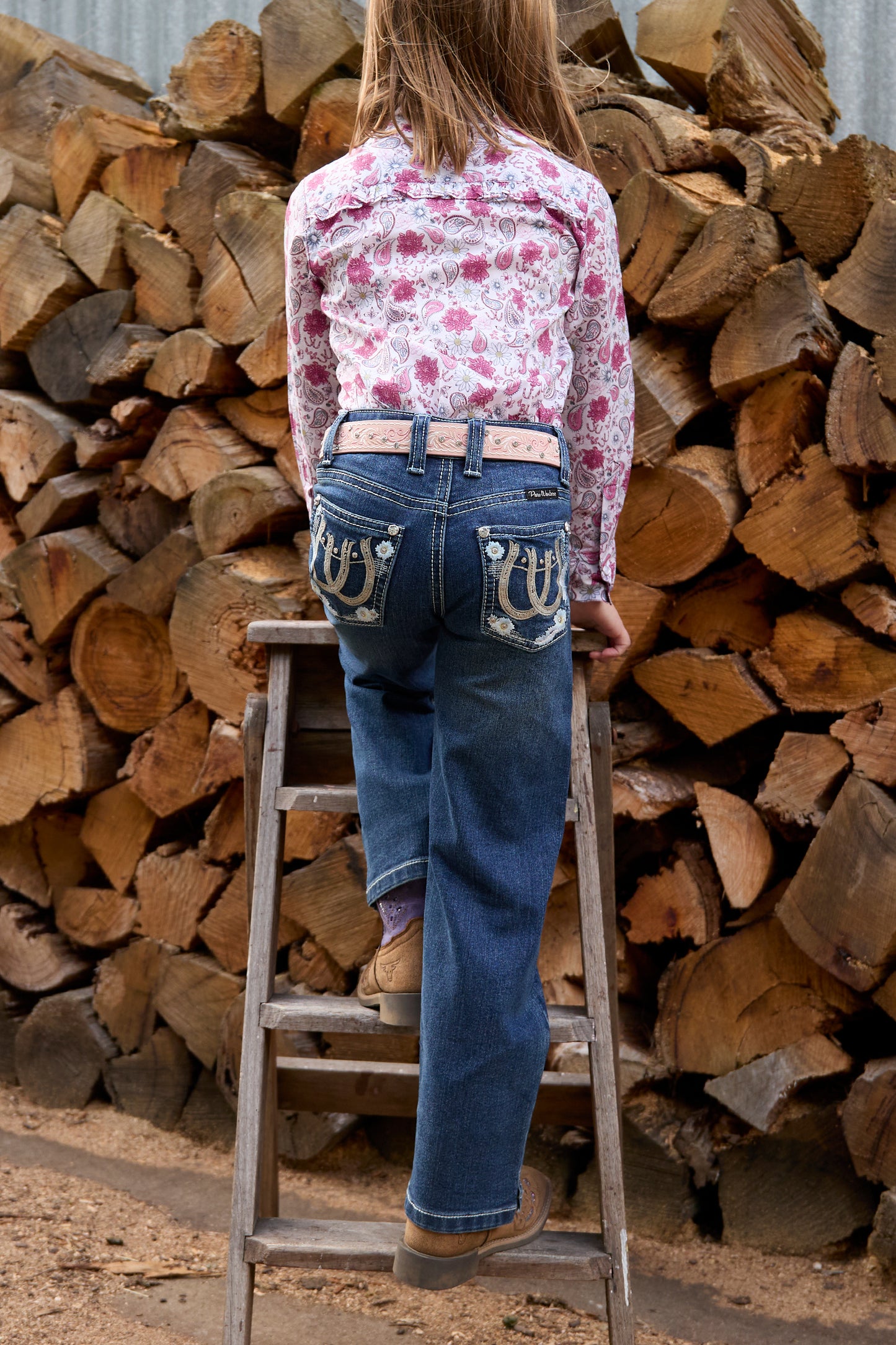 PCP5212241 Pure Western Girl's Louisa Straight Leg Jeans