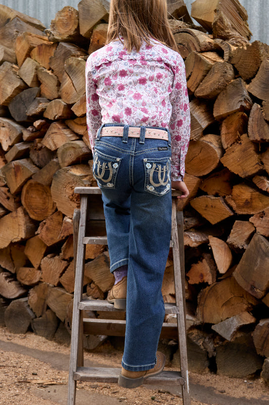 PCP5212241 Pure Western Girl's Louisa Straight Leg Jeans