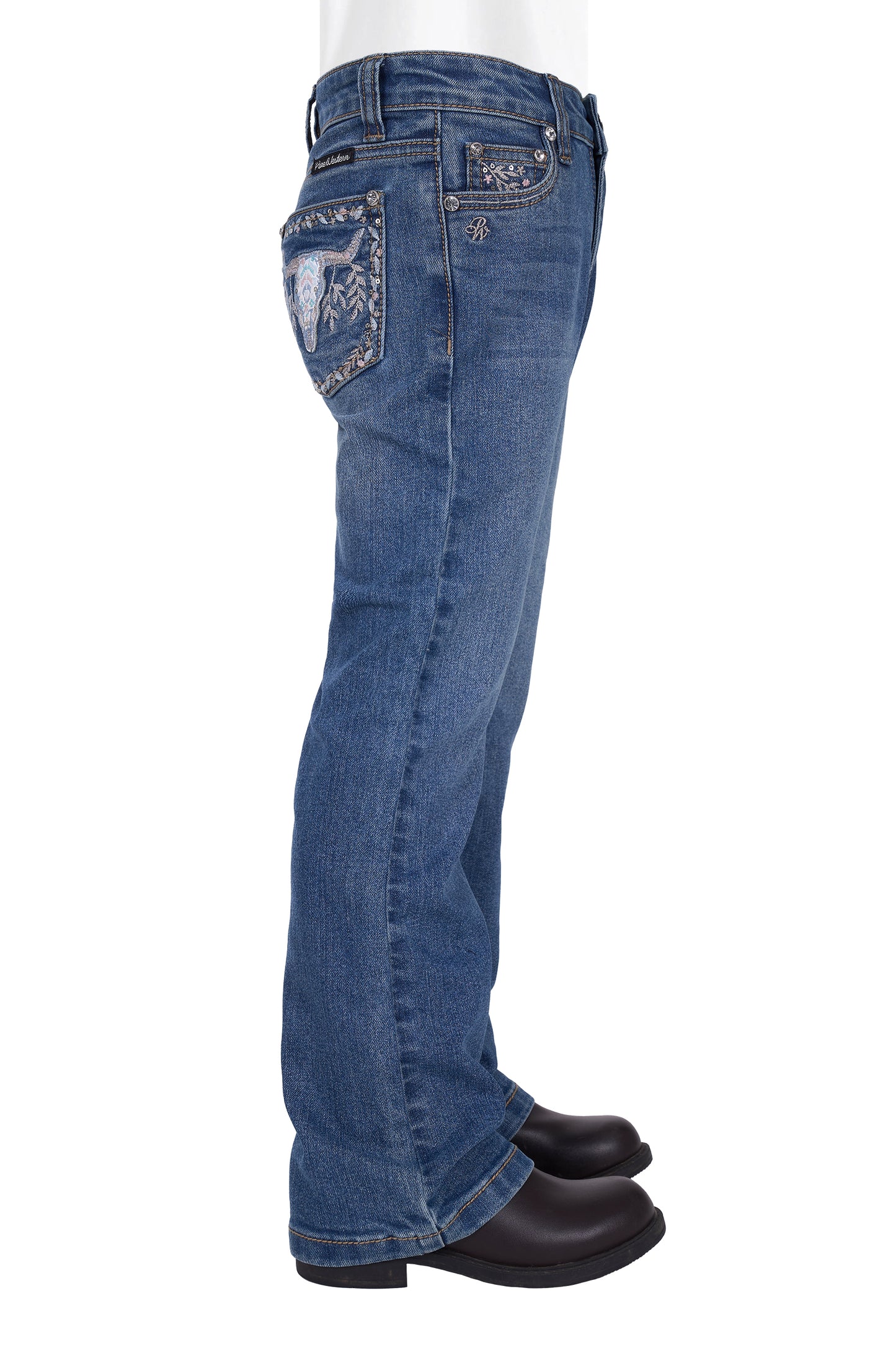 PCP5212242 Pure Western Girl's Ariana Boot Cut Jeans