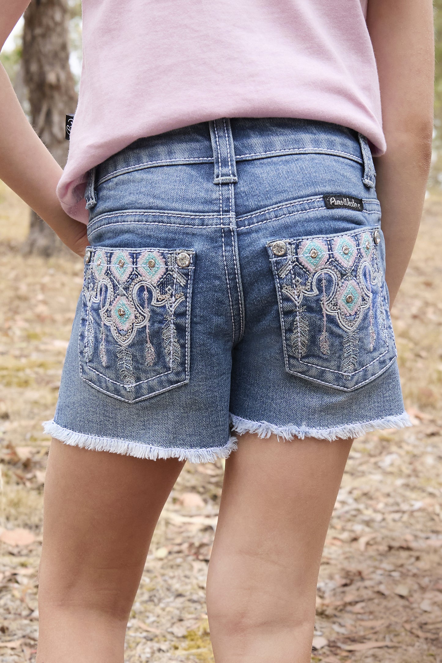 PCP5305149 Pure Western Girls Bailey Short
