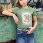 PCP5405343 Pure Western Girl's Bronte Skirt Evening Sky