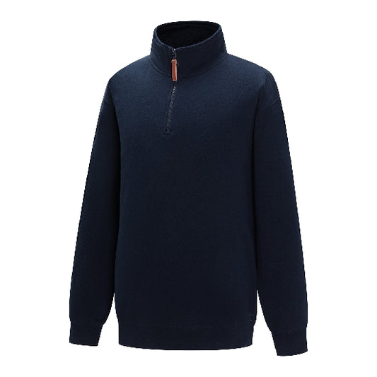RMPC045 Pilbara Men's Zipper C/F Fleece Pullover French Navy
