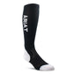 10021154 Ariat Uni Ariattek Performance Socks Black/White