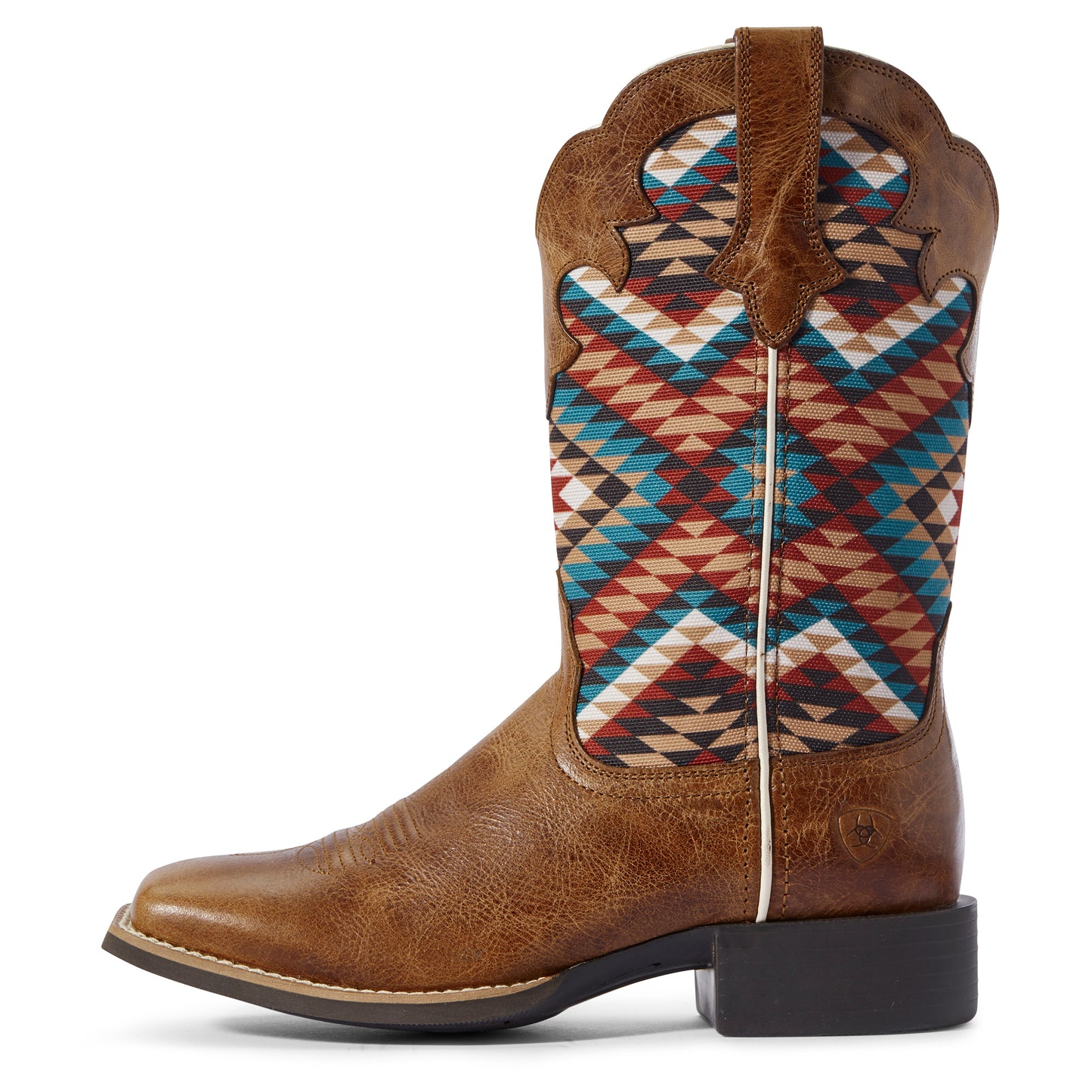 10031580 Ariat Women's Round Up Willow Dark Tan/Multi Aztec