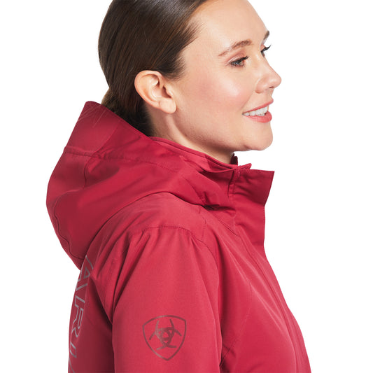 10039214 Ariat Women's Red Spectator Waterproof Jacket