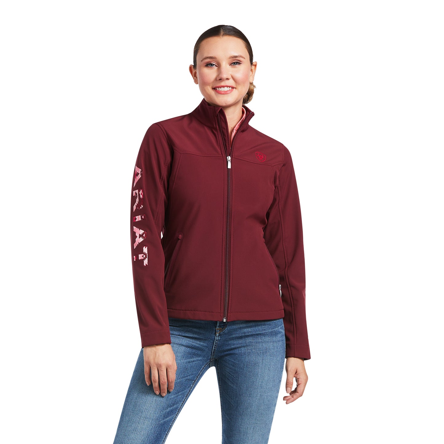 10039364 Ariat Women's Softshell Zinfandel/Carman Geo