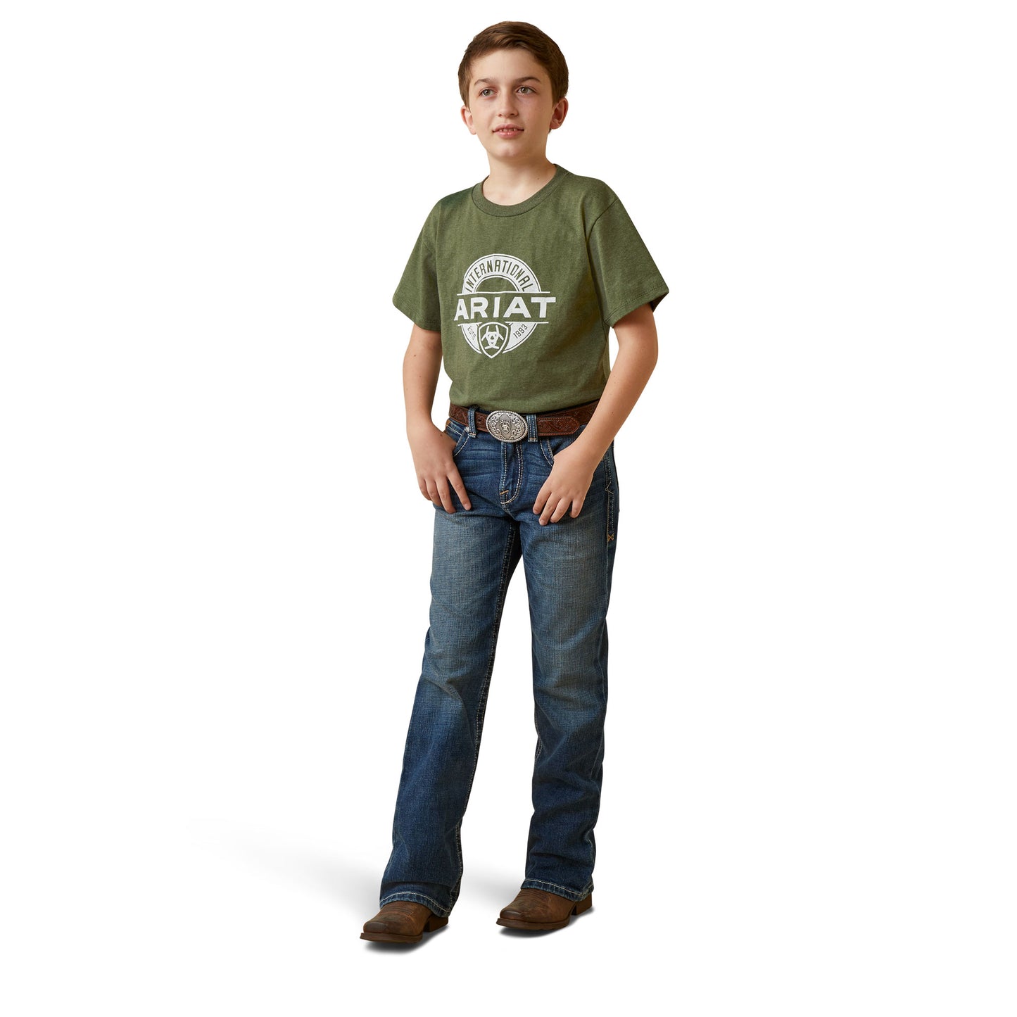 10043180 Ariat Boys B4 Boot Cut Rafael Wave