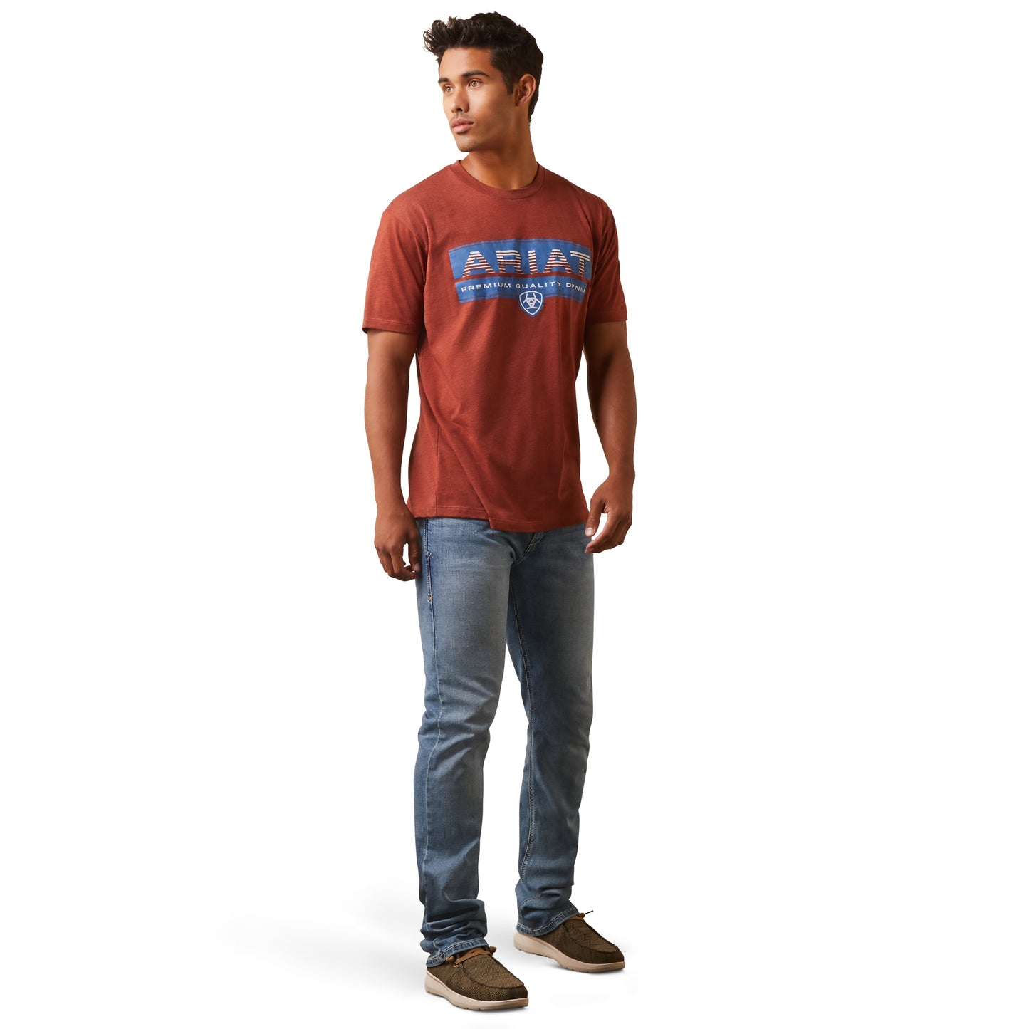 10044747 Ariat Men's Rust Heather Tee