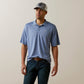 10044931 Ariat Mens Tek SS Polo Stone Wash