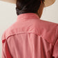 10043576 Ariat Womens Venttek LS Shirt Aura Orange/White Check