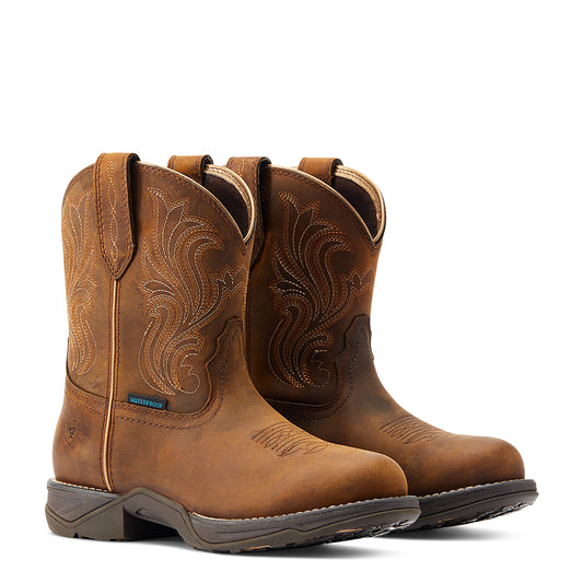 10044411 Ariat Wms Anthem Toe Shortie H20 Glazed Brown