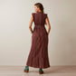 10045016 Ariat Womens "Sunset State Of Mind Dress Fired Brick" Dress