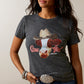 10045449 Ariat Wms Cow Girl SS Tee Charcoal Heather