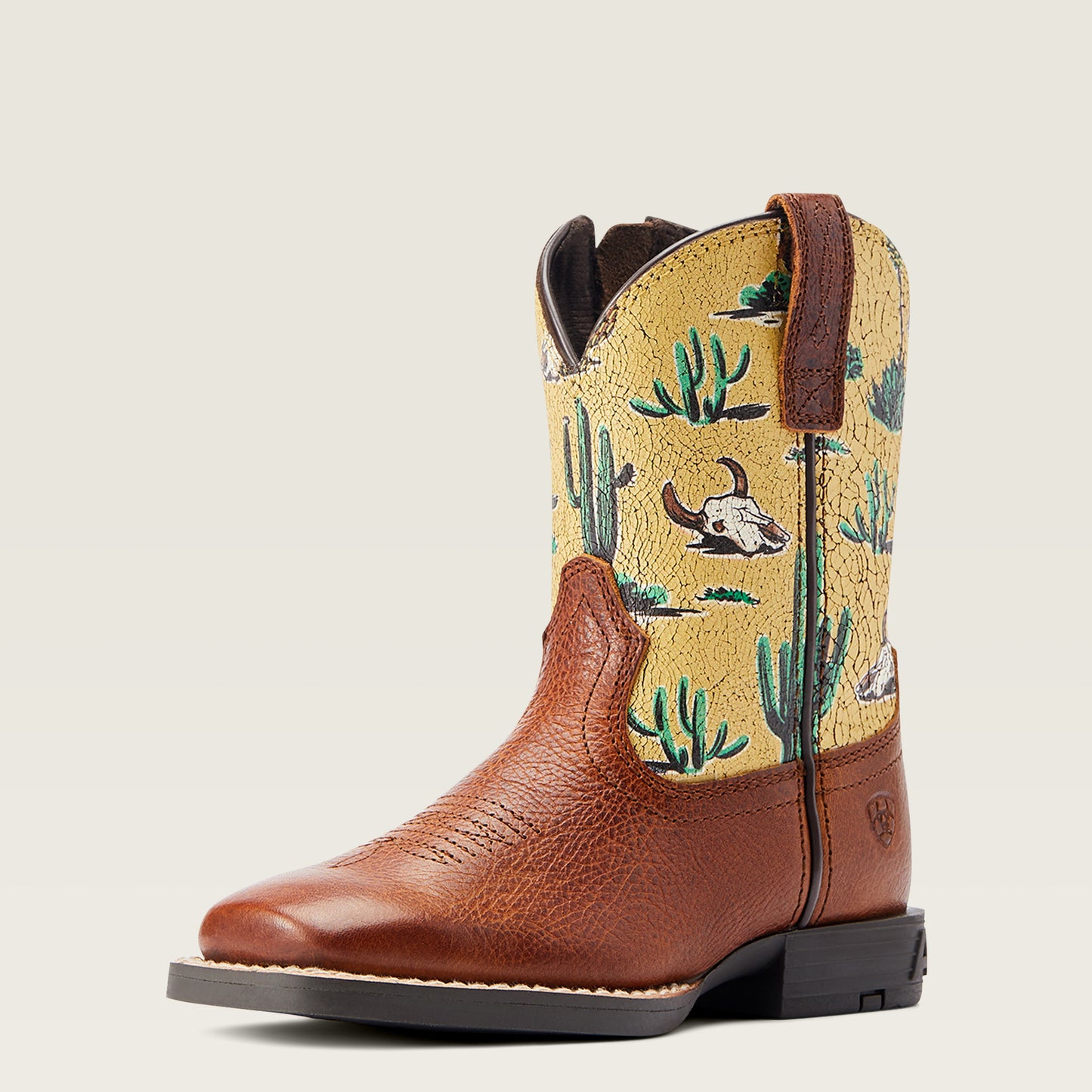 10044425 Ariat Youth Round Up Square Toe Spiced Desert Scene