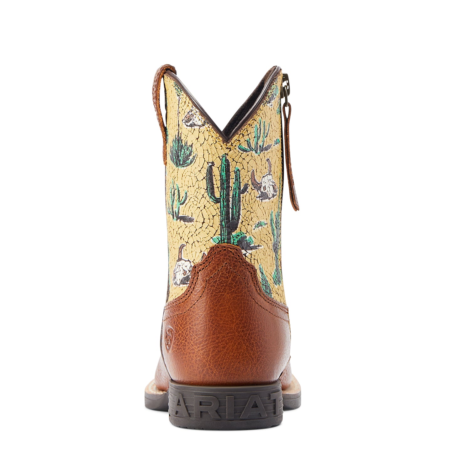 10044425 Ariat Youth Round Up Square Toe Spiced Desert Scene