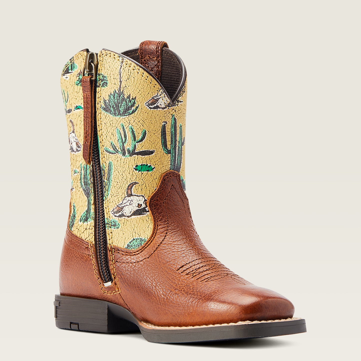 10044425 Ariat Youth Round Up Square Toe Spiced Desert Scene