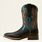 10050904 Ariat Men's Rowder Venttek 360 Black/Dark Teal Boots